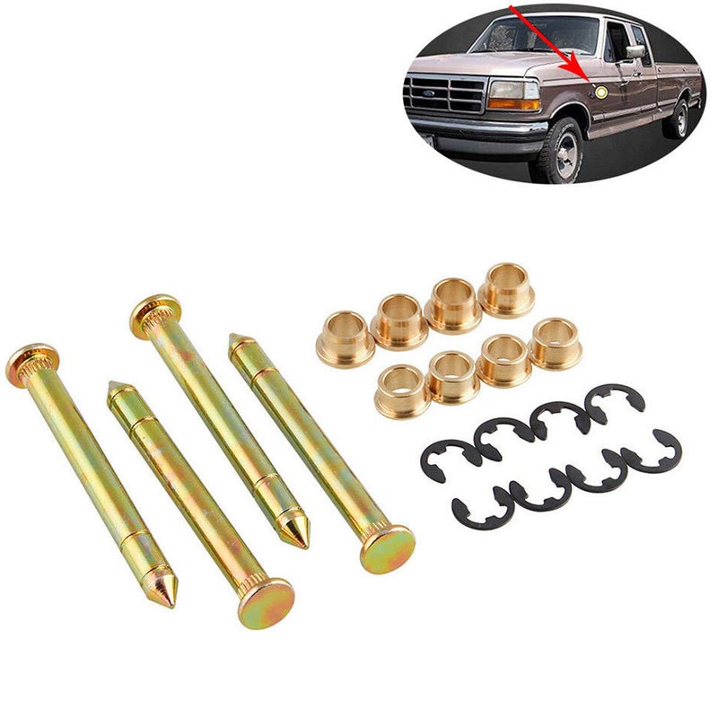 LEDAUT Door Hinge Pin and Bushing Kit Hinge with Pin LEDAUT Replacement for Ford F150-F350 Bronco SUV - Image 4